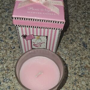 Pink Scented Decorative Candle in Glass Jar